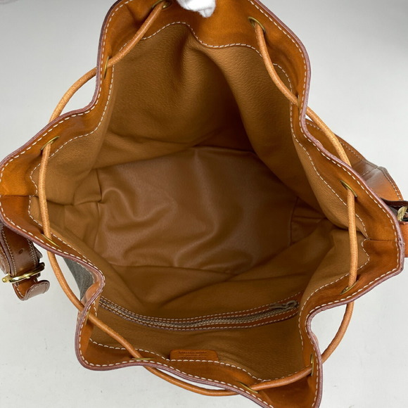 Celine Macadam Drawstring Shoulder Bag Brown - Picture 7 of 7